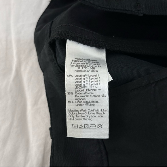 Madewell The Harlow Wide Leg Linen Blend Pant - Petite - Picture 12 of 13